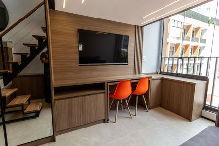 Studio para alugar com 28m², 1 quarto e sem vaga Studio para alugar com 28m², 1 quarto e sem vagaStúdio Sala