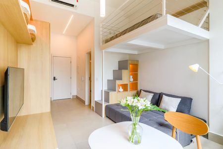 Studio para alugar com 29m², 1 quarto e sem vagaSala/Quarto