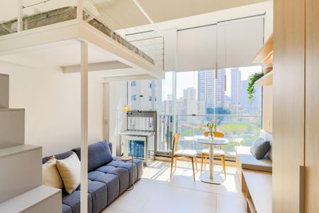 Studio para alugar com 29m², 1 quarto e sem vagaSala/Quarto