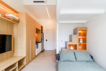 Studio para alugar com 29m², 1 quarto e sem vagaSala/Quarto