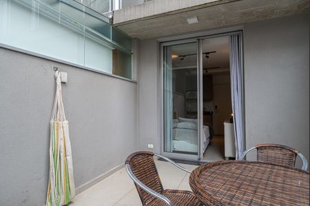 Studio para alugar com 33m², 1 quarto e sem vagaVaranda da Sala/Quarto