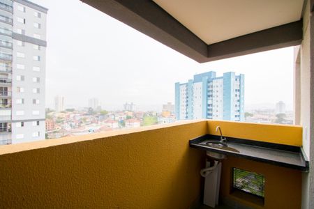 Varanda da sala de apartamento para alugar com 2 quartos, 45m² em Jardim Cristiane, Santo André