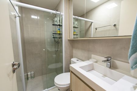 Apartamento à venda com 57m², 2 quartos e 1 vagaBanheiro da suíte