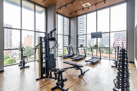 Studio para alugar com 26m², 0 quarto e sem vaga Studio para alugar com 26m², 0 quarto e sem vagaÁrea comum - Academia