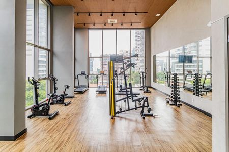 Studio para alugar com 26m², 0 quarto e sem vaga Studio para alugar com 26m², 0 quarto e sem vagaÁrea comum - Academia