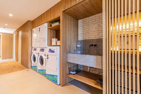 Studio para alugar com 26m², 0 quarto e sem vaga Studio para alugar com 26m², 0 quarto e sem vagaÁrea comum - Lavanderia prédio