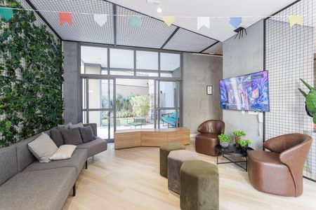 Studio à venda com 27m², 1 quarto e sem vaga Studio à venda com 27m², 1 quarto e sem vagaÁrea comum - Salão de festas