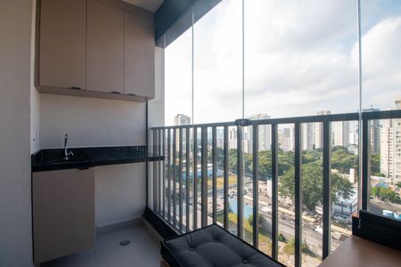 Apartamento para alugar com 27m², 1 quarto e sem vagaVaranda - Sala/Quarto/Cozinha