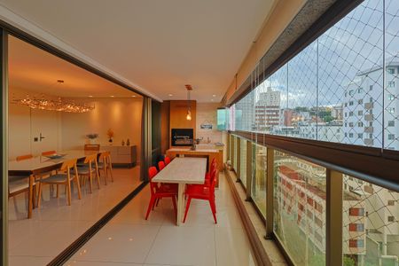 Varanda da Sala de apartamento à venda com 4 quartos, 163m² em São Pedro, Belo Horizonte