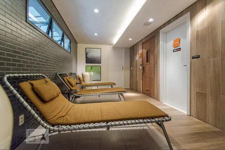 Studio à venda com 32m², 1 quarto e sem vagaSaúna