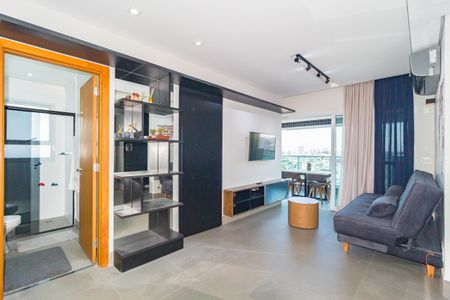 Sala de apartamento para alugar com 1 quarto, 55m² em Vila Regente Feijó, São Paulo