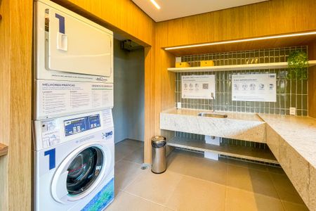 Studio à venda com 35m², 1 quarto e 1 vagaLavanderia