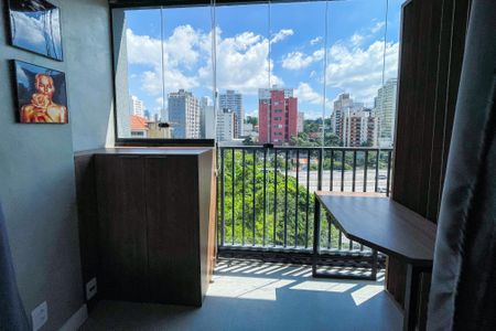 Studio à venda com 35m², 1 quarto e 1 vagaVaranda