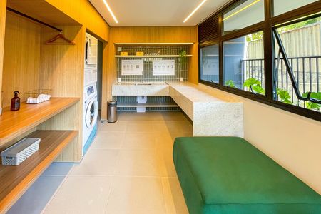 Studio à venda com 35m², 1 quarto e 1 vagaLavanderia