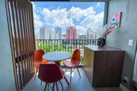 Studio à venda com 35m², 1 quarto e 1 vagaVaranda