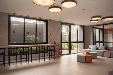 Studio para alugar com 27m², 1 quarto e sem vagaHall social