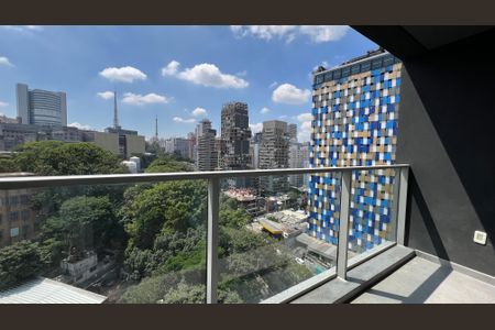 Studio para alugar com 28m², 1 quarto e sem vagaVaranda