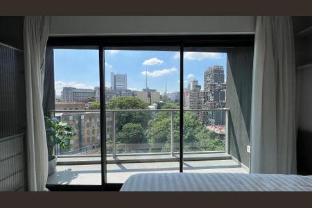 Studio para alugar com 28m², 1 quarto e sem vagaVaranda
