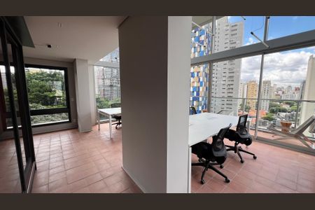 Studio para alugar com 28m², 1 quarto e sem vagaCoworking