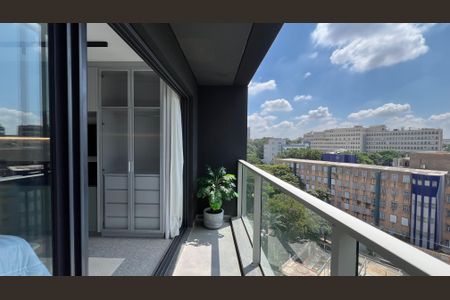 Studio para alugar com 28m², 1 quarto e sem vagaVaranda
