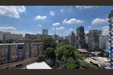 Studio para alugar com 28m², 1 quarto e sem vagaVaranda