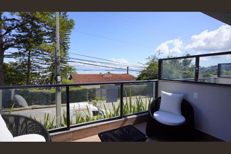 Varanda do Studio de apartamento para alugar com 1 quarto, 40m² em Cacupé, Florianópolis