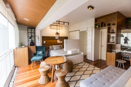 Apartamento à venda com 50m², 1 quarto e 2 vagasSala de TV