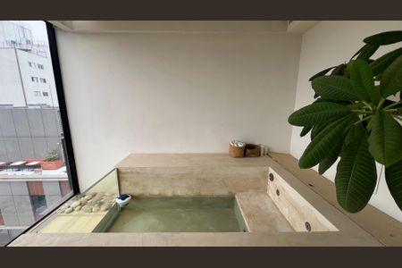 Apartamento para alugar com 66m², 1 quarto e 2 vagas Apartamento para alugar com 66m², 1 quarto e 2 vagasVaranda da sala/Piscina
