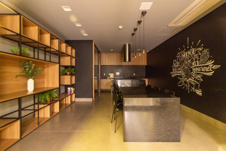 Studio para alugar com 33m², 1 quarto e 1 vaga Studio para alugar com 33m², 1 quarto e 1 vagaÁrea Comum - Espaço Gourmet