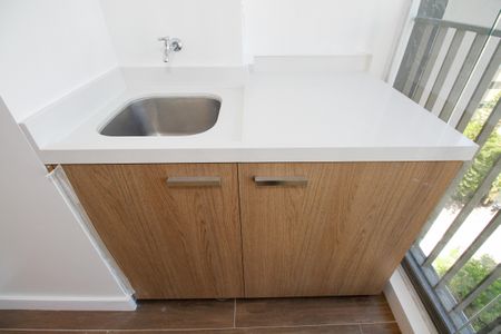 Studio à venda com 34m², 1 quarto e sem vagaVaranda