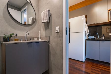 Studio para alugar com 24m², 1 quarto e sem vaga Studio para alugar com 24m², 1 quarto e sem vagaBanheiro