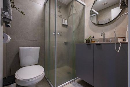 Studio para alugar com 24m², 1 quarto e sem vaga Studio para alugar com 24m², 1 quarto e sem vagaBanheiro