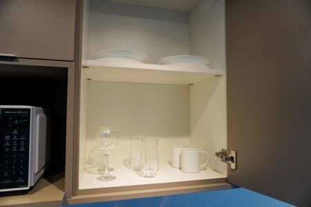 Studio à venda com 28m², 1 quarto e 1 vagaDetalhe cozinha