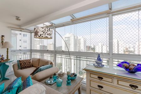 Varanda da Sala de apartamento à venda com 3 quartos, 169m² em Santo Amaro, São Paulo