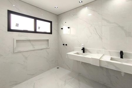 Casa de condomínio à venda com 300m², 4 quartos e 4 vagas Casa de condomínio à venda com 300m², 4 quartos e 4 vagasBanheiro da Suíte 1