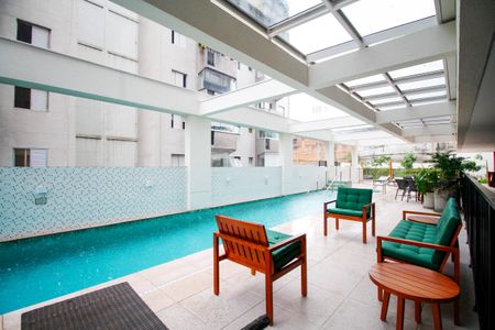 Studio à venda com 32m², 1 quarto e 1 vagaPiscina