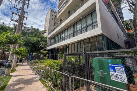 Studio à venda com 32m², 1 quarto e 1 vagafachada do predio