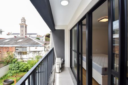 varanda Sala quarto de kitnet/studio à venda com 1 quarto, 32m² em Vila Madalena, São Paulo