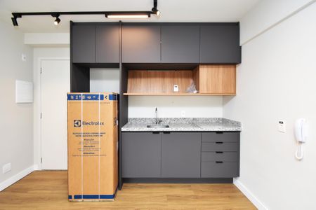 Studio à venda com 32m², 1 quarto e 1 vagacozinha