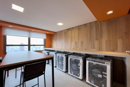 Studio para alugar com 24m², 1 quarto e sem vaga Studio para alugar com 24m², 1 quarto e sem vagaLavanderia