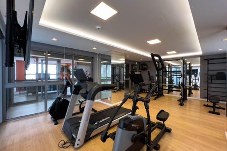 Studio para alugar com 24m², 1 quarto e sem vaga Studio para alugar com 24m², 1 quarto e sem vagaAcademia