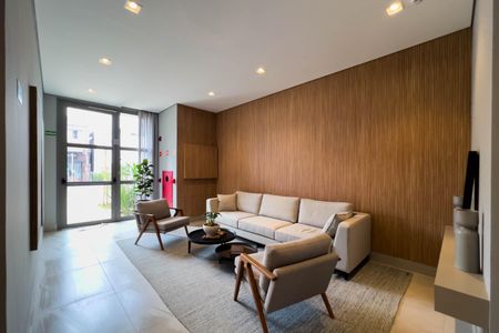 Studio para alugar com 24m², 1 quarto e sem vaga Studio para alugar com 24m², 1 quarto e sem vagaHall de entrada