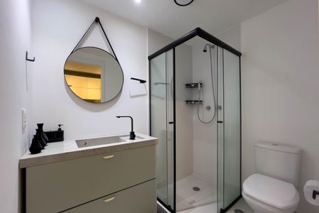 Studio para alugar com 21m², 1 quarto e sem vaga Studio para alugar com 21m², 1 quarto e sem vagaBanheiro