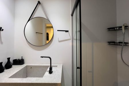 Studio para alugar com 21m², 1 quarto e sem vaga Studio para alugar com 21m², 1 quarto e sem vagaBanheiro