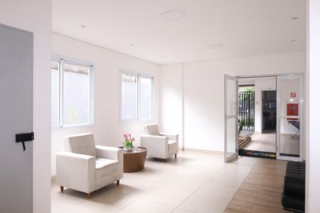 Apartamento para alugar com 42m², 2 quartos e sem vagaÁrea comum - Saguão do prédio