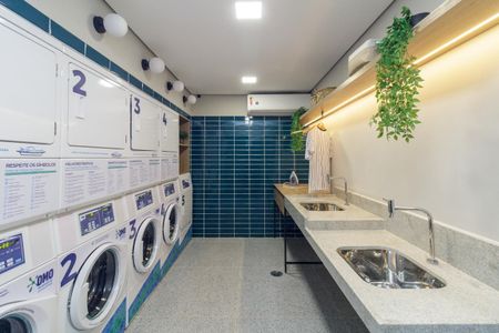 Studio para alugar com 20m², 1 quarto e sem vaga Studio para alugar com 20m², 1 quarto e sem vagaÁrea comum - Lavanderia