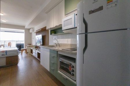 Studio para alugar com 33m², 1 quarto e sem vagaCozinha americana