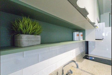 Studio para alugar com 33m², 1 quarto e sem vagaCozinha americana