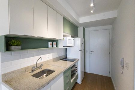 Studio para alugar com 33m², 1 quarto e sem vagaCozinha americana