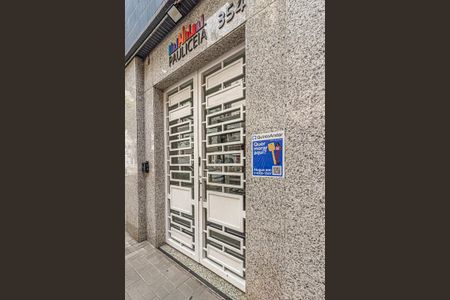 Studio para alugar com 20m², 1 quarto e sem vagaFachada + Placa